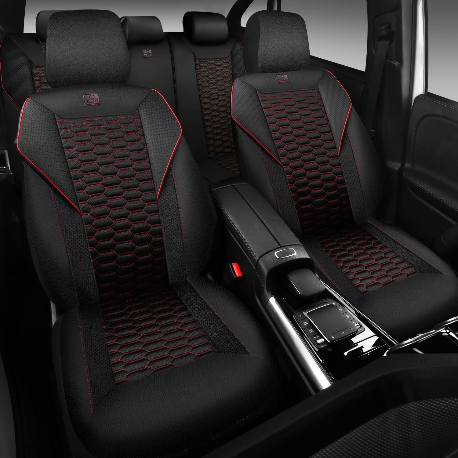 CAR PASS armrest compatible seat cover keeps airbag function intact