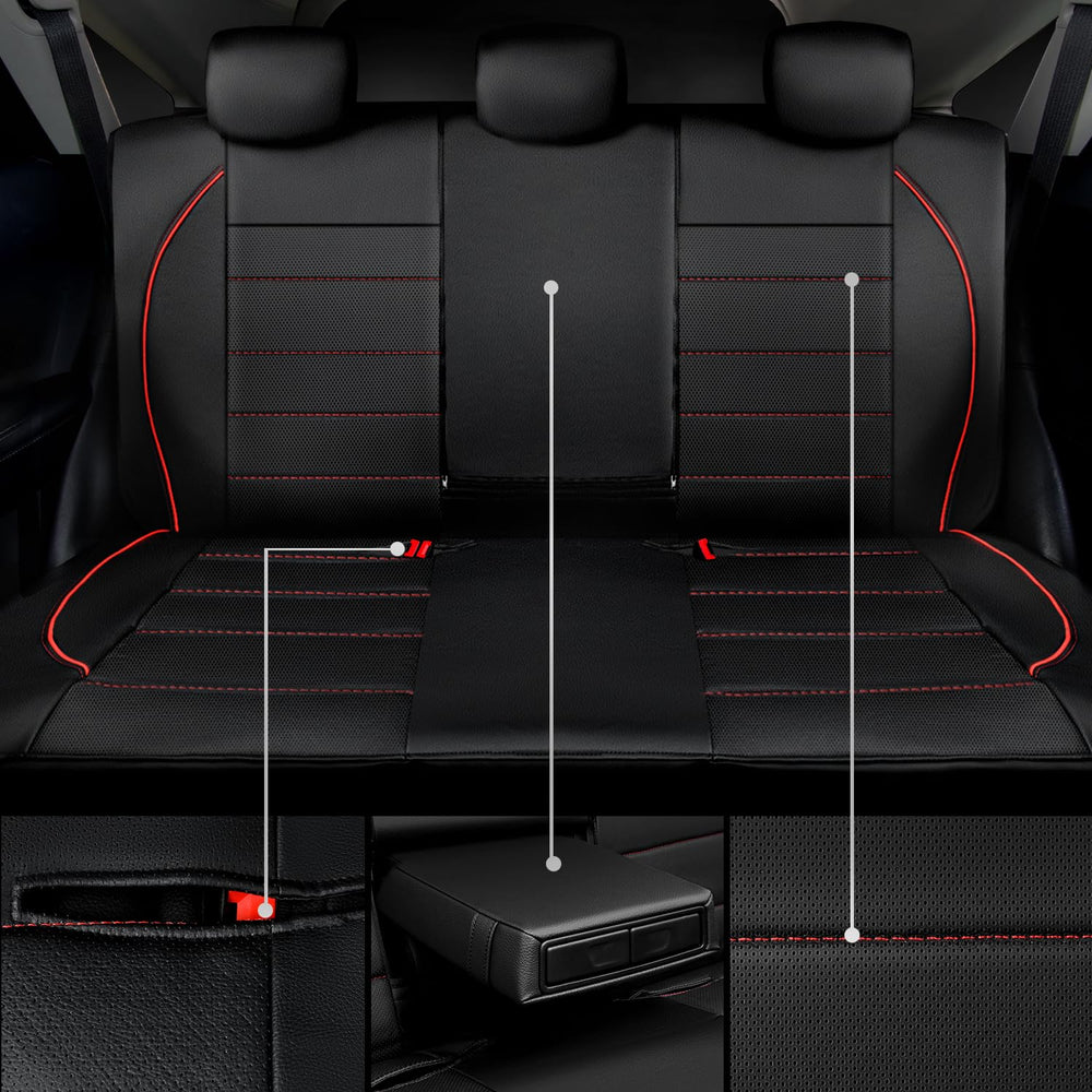 CAR PASS back seat cover showing split-bench zipper for 60/40 and 40/60 configurations.