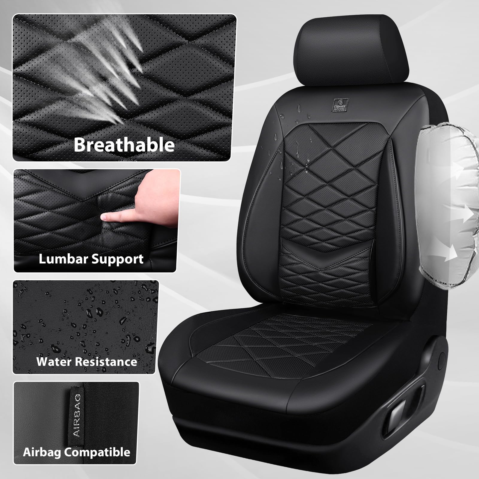 CAR PASS back storage pocket keeps small items organized