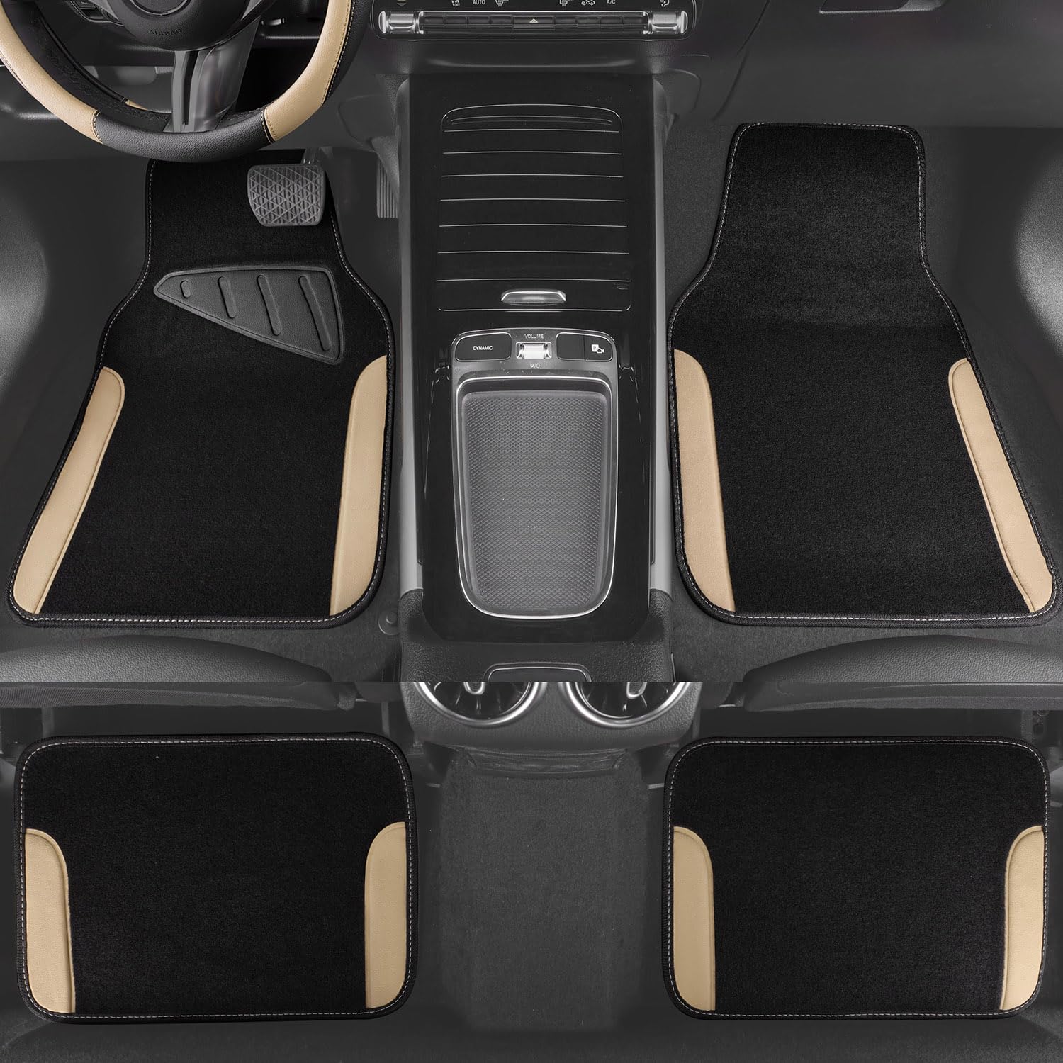 CAR PASS black and beige colorway enhances interior versatility
