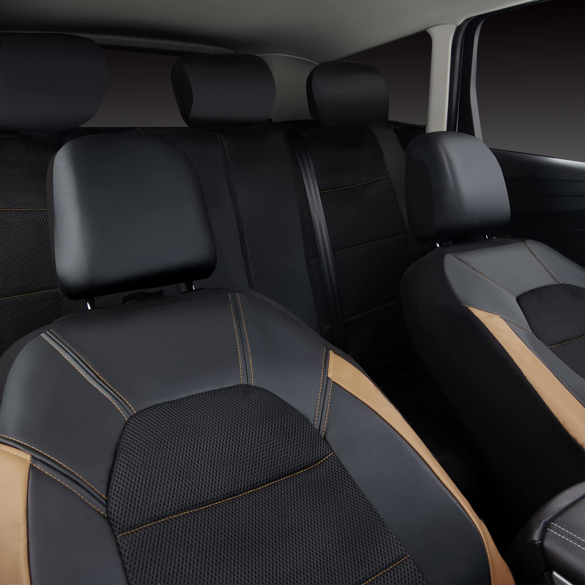 CAR PASS black-beige full-set view shows versatile color matching.