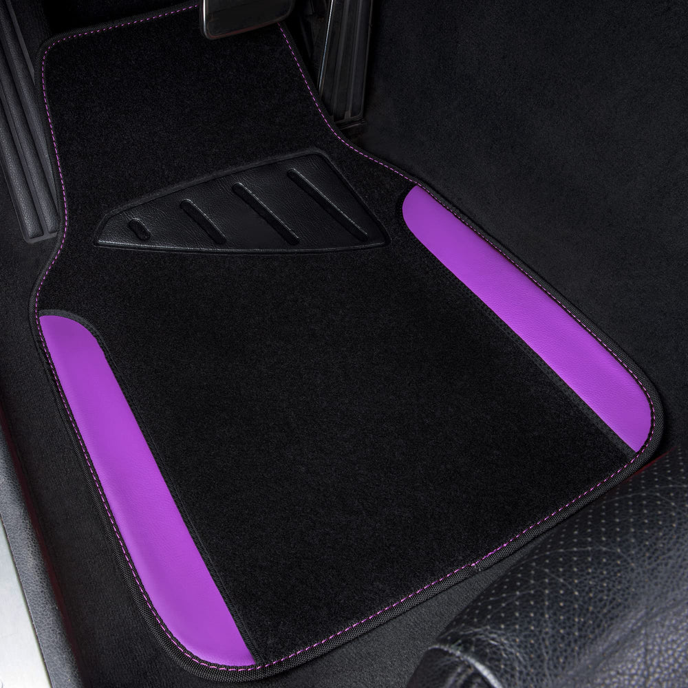 CAR PASS black and purple colorway highlights stylish interior upgrade.