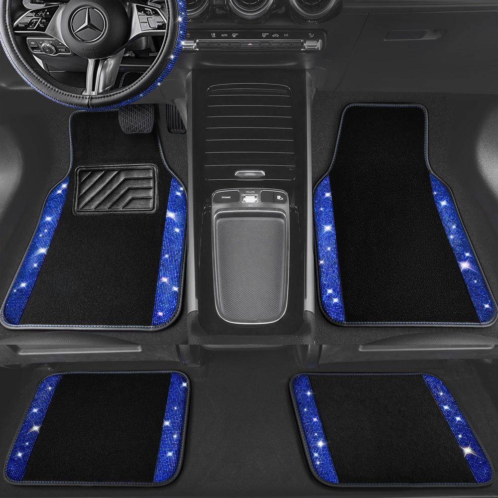 CAR PASS rhinestones and PVC anti-slip pad detail for durability