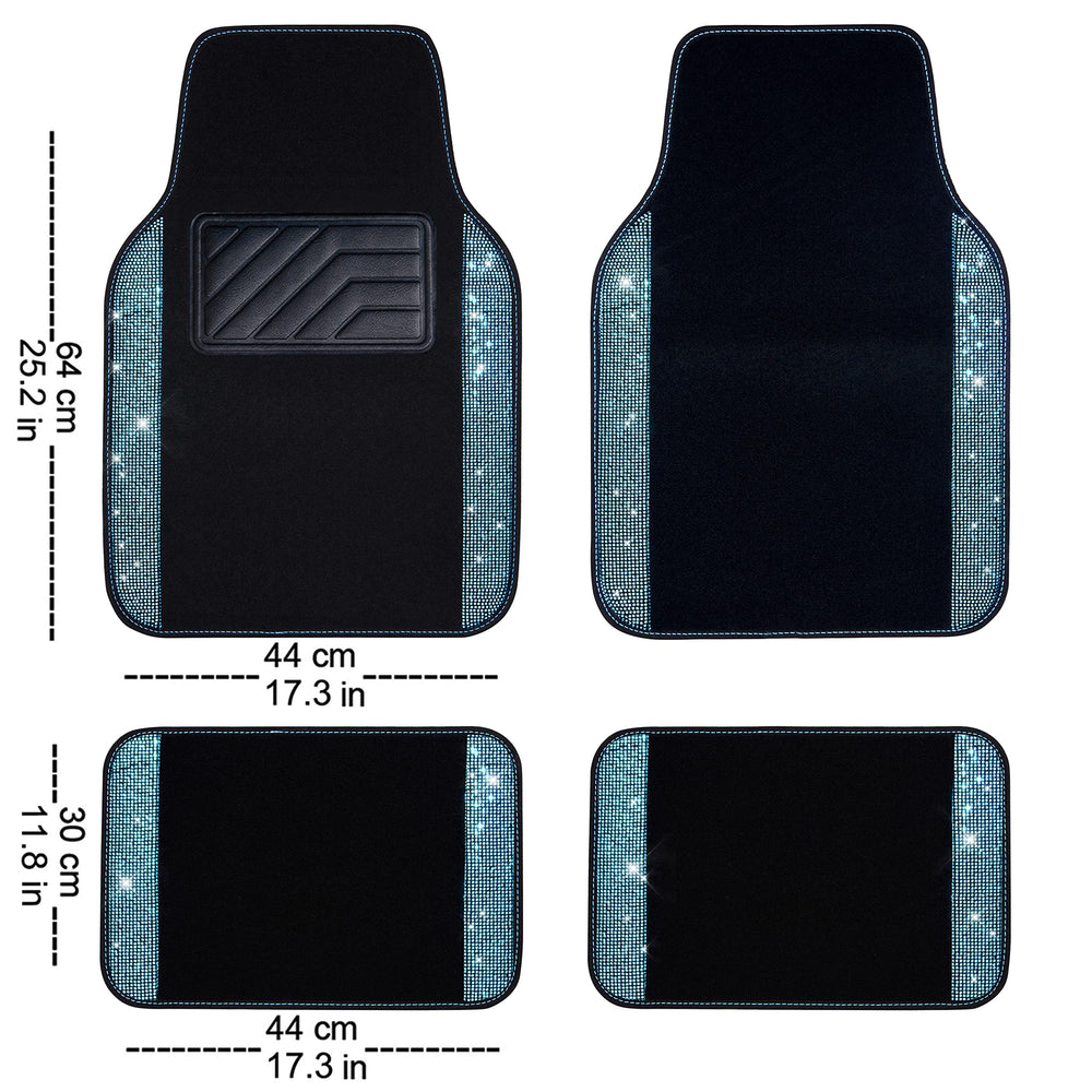 Universal fit CAR PASS floor mats for cars, SUVs, sedans, vans