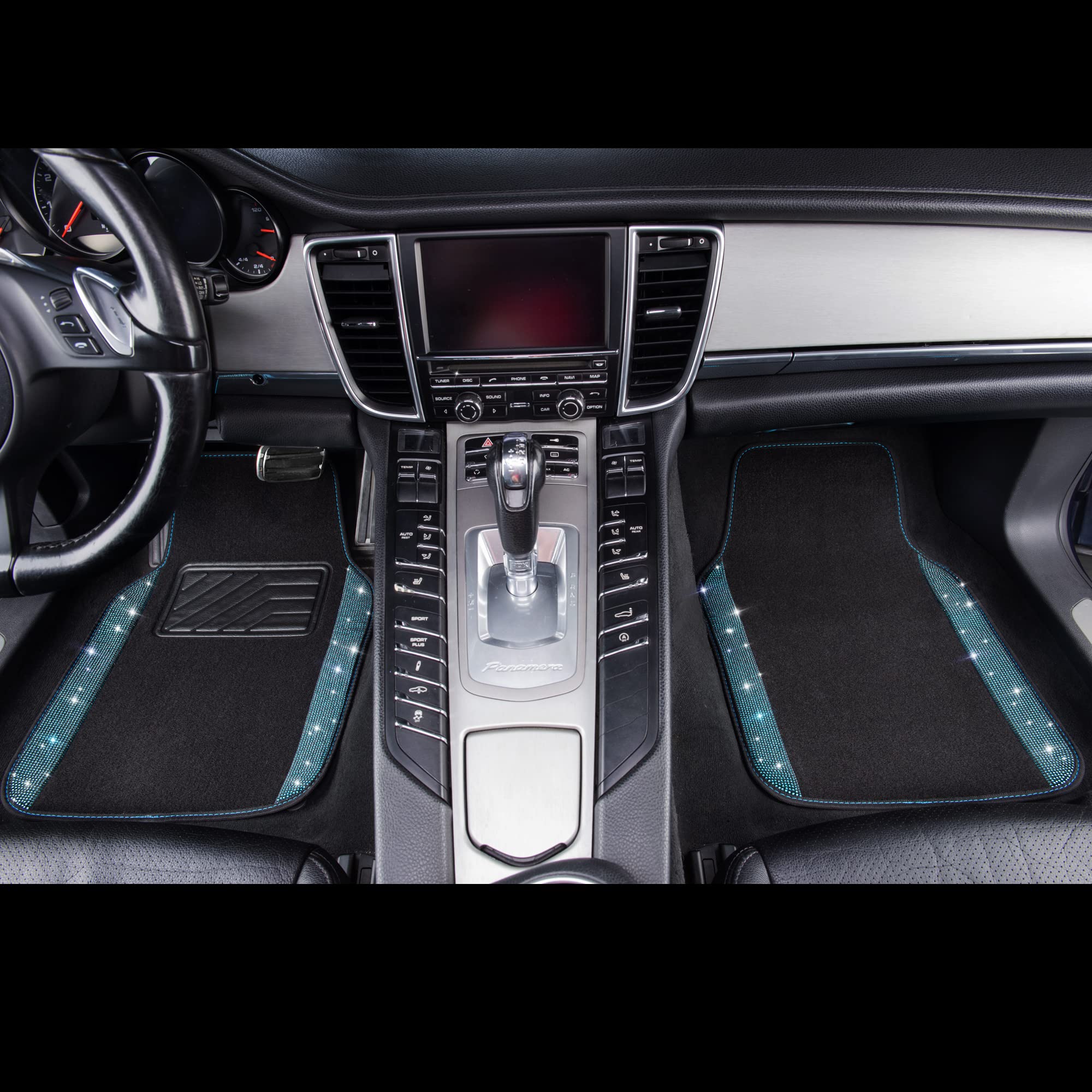 Waterproof Oxford backing of CAR PASS mats resists mud and grime