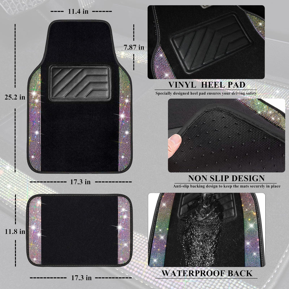 CAR PASS Anti-slip backing detail proving secure fit and comfortable footing