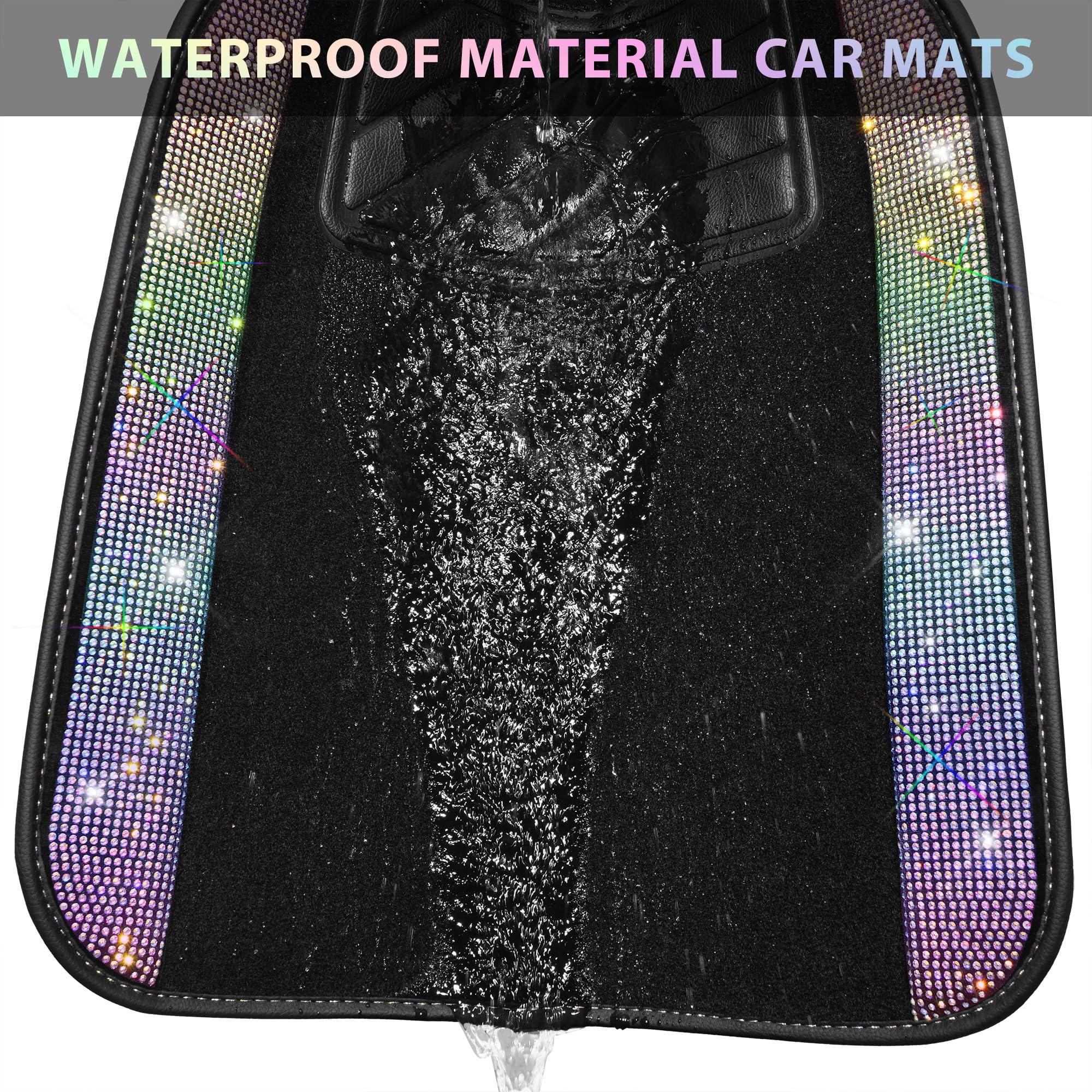 CAR PASS Universal-fit mats in multicolor crystals suitable for most vehicles