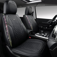 CAR PASS headrest cover with rhinestones enhances cabin style and durability.