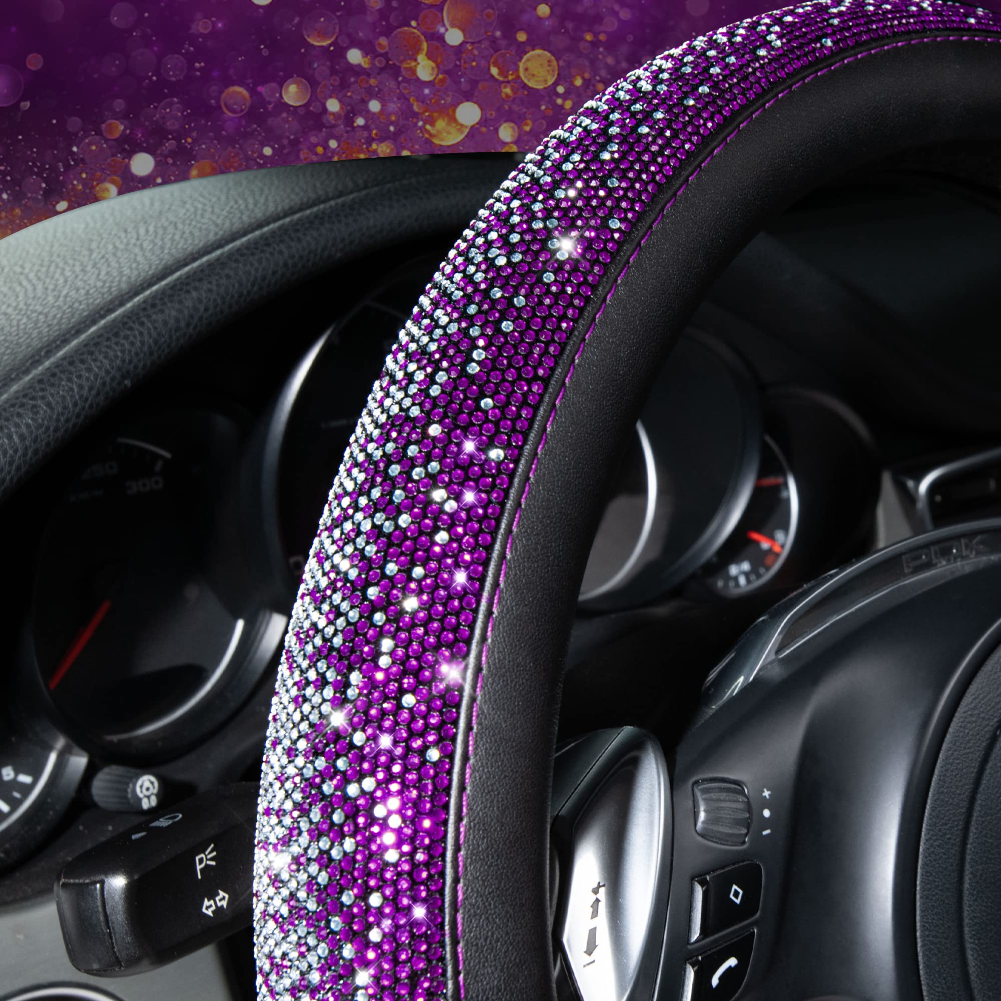 CAR PASS Bling diamond detail on palm area for a comfortable drive.
