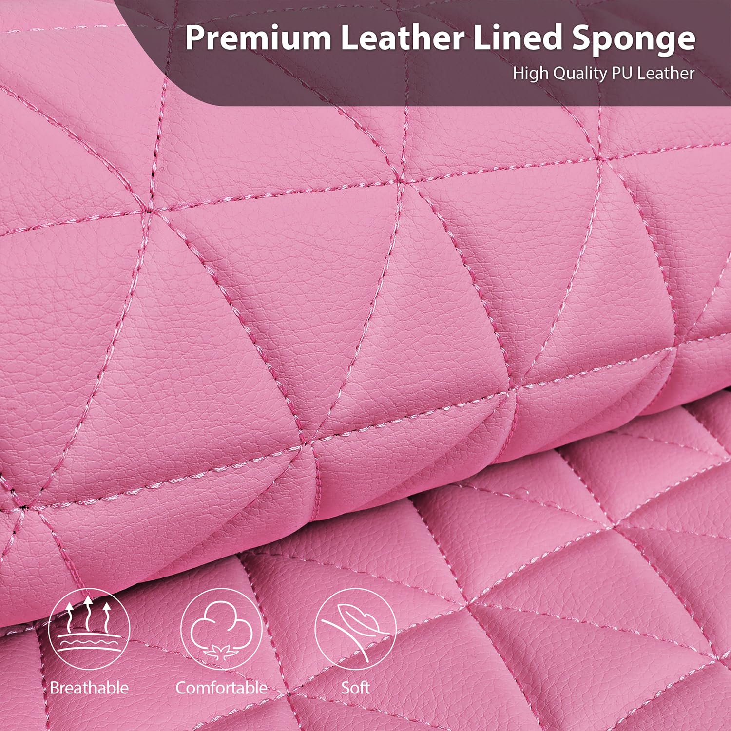 CAR PASS Bling Diamond Pink rhombus texture detail highlights design.