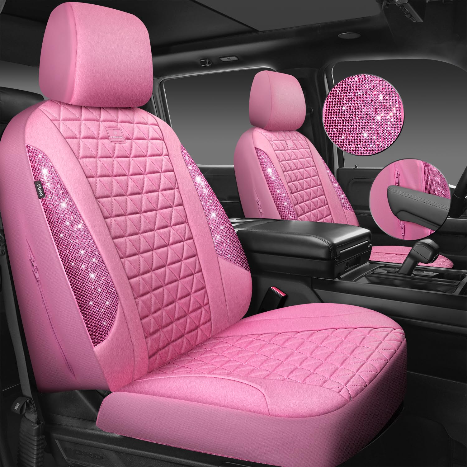 CAR PASS Bling Diamond Pink installation is quick and easy.
