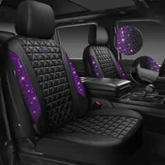 CAR PASS Bling diamond rear seat cover protects upholstery with glitter