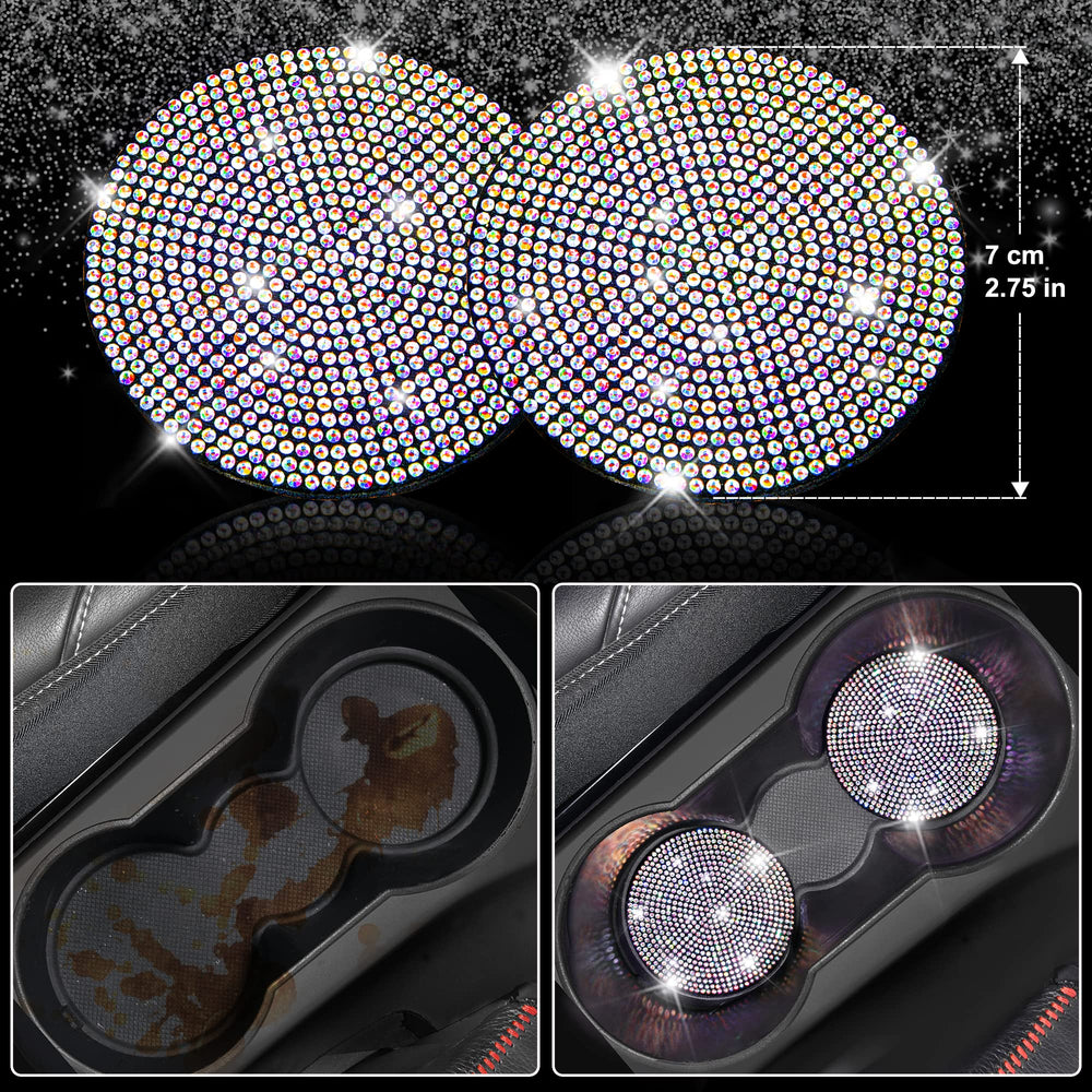 CAR PASS diamond gear cover enhances interior look and gear area protection.