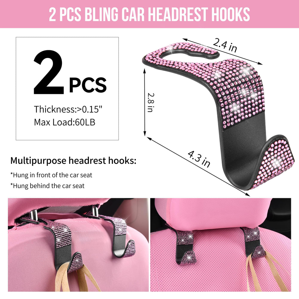 CAR PASS bling pink vent trim brings sparkle to interiors.