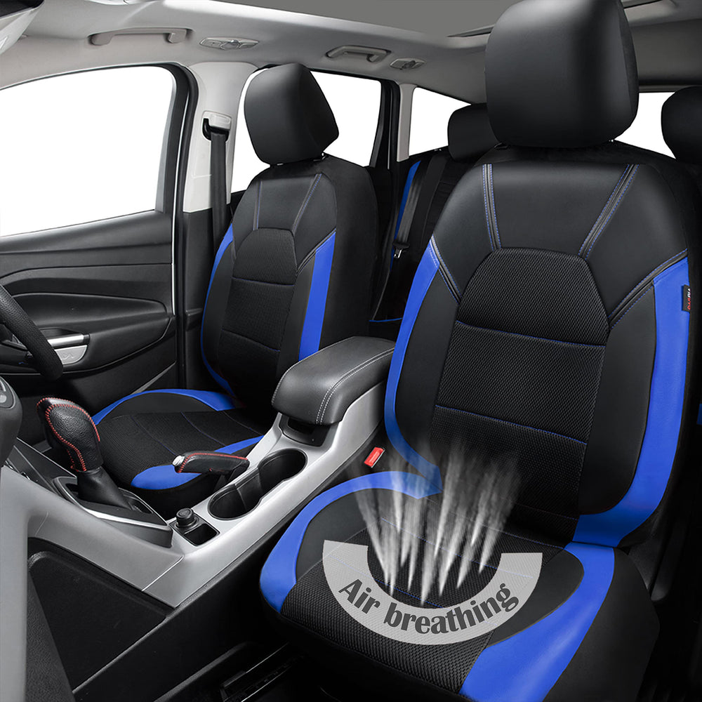 CAR PASS breathable seat cover, comfortable year-round cooling.