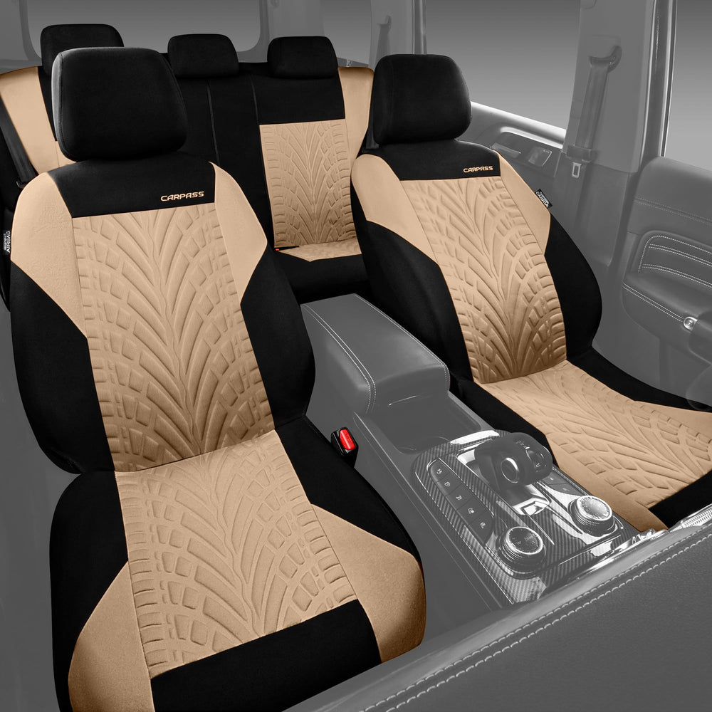 CAR PASS breathable wrinkle-resistant fabric keeps seats comfortable