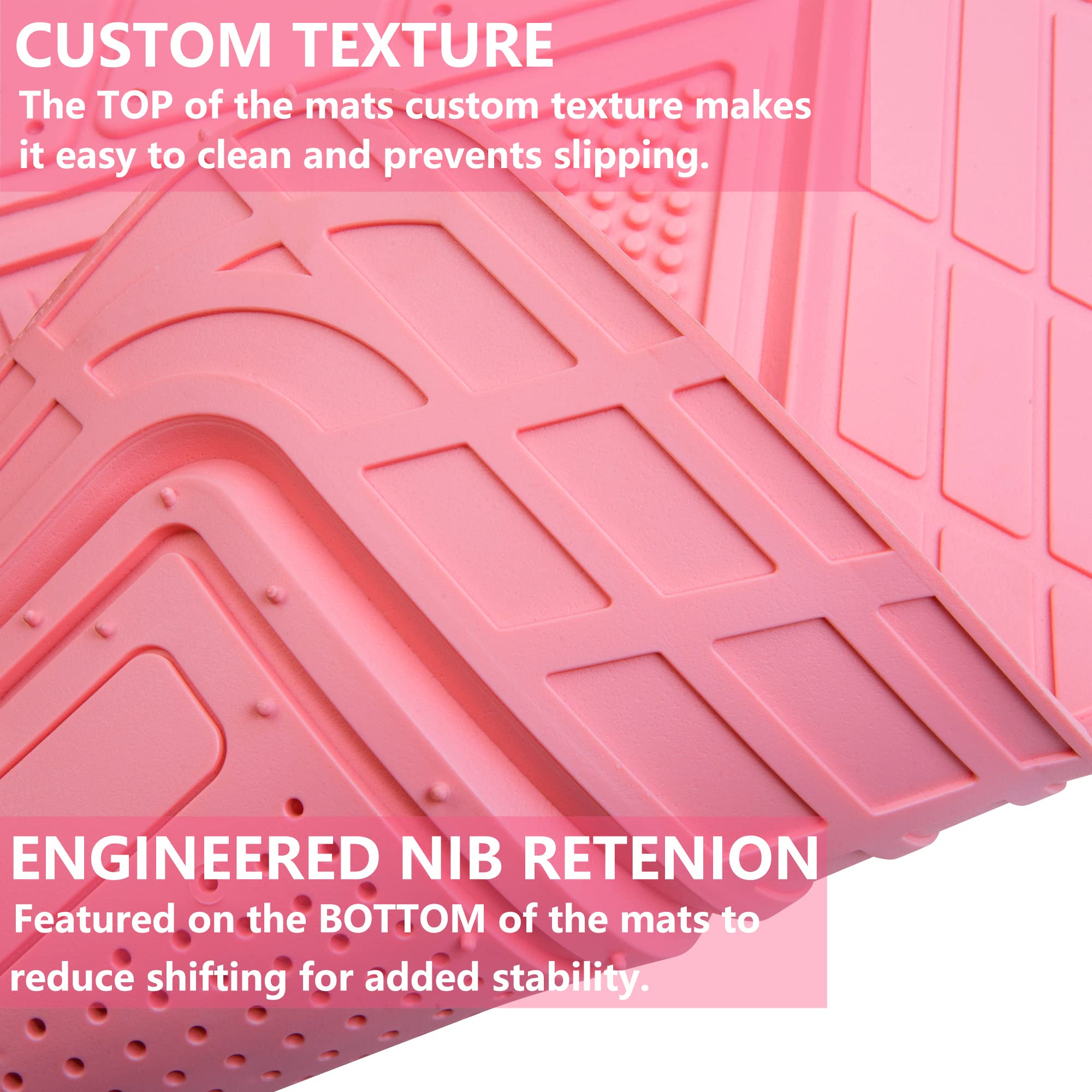CAR PASS Carpet Claw anti-slip system securing mats on carpeted floors during driving