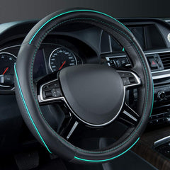 CAR PASS steering wheel cover front view with colour piping for universal fit
