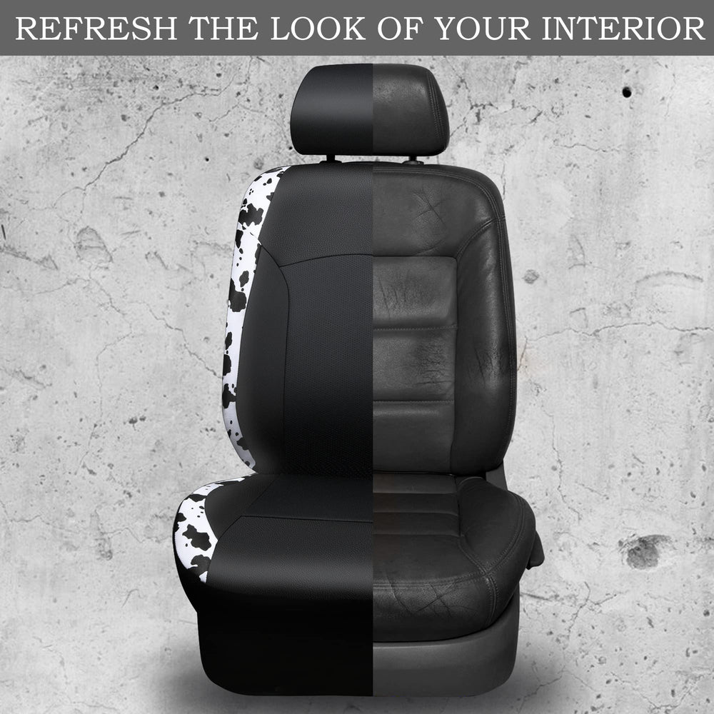 CAR-PASS cow print cup holder covers reduce spills and mess