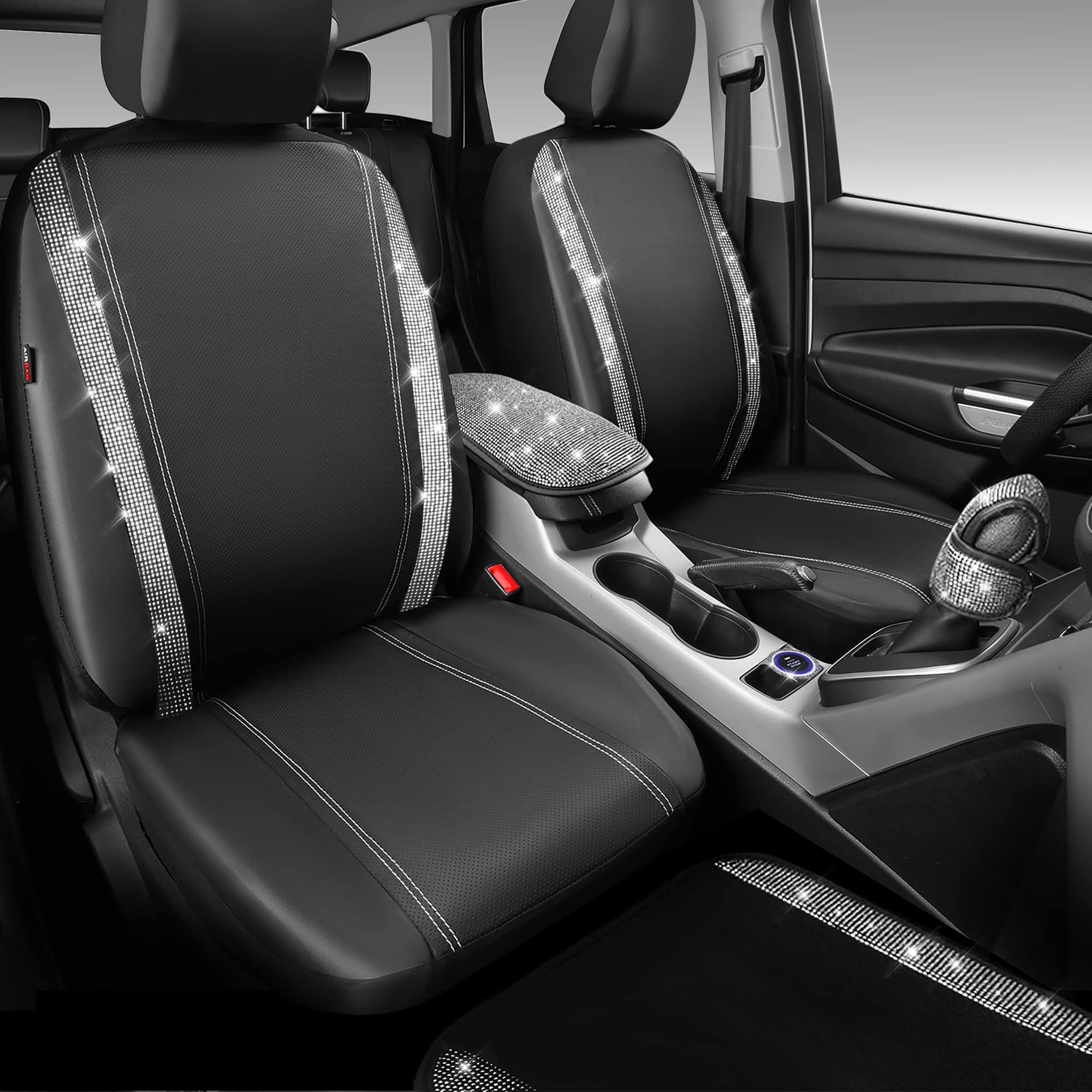 CAR PASS diamond gear cover enhances style while protecting the shifter.