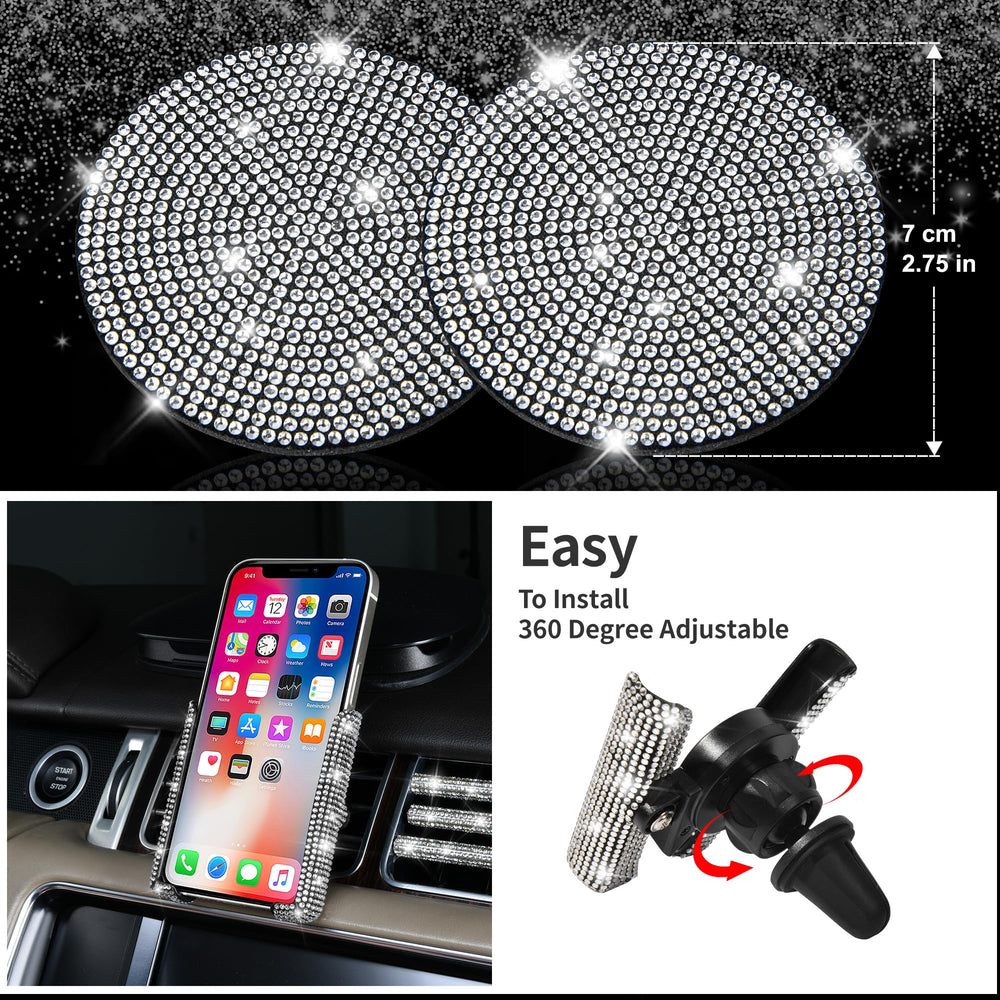 CAR PASS diamond seat covers provide stylish protection for seats.
