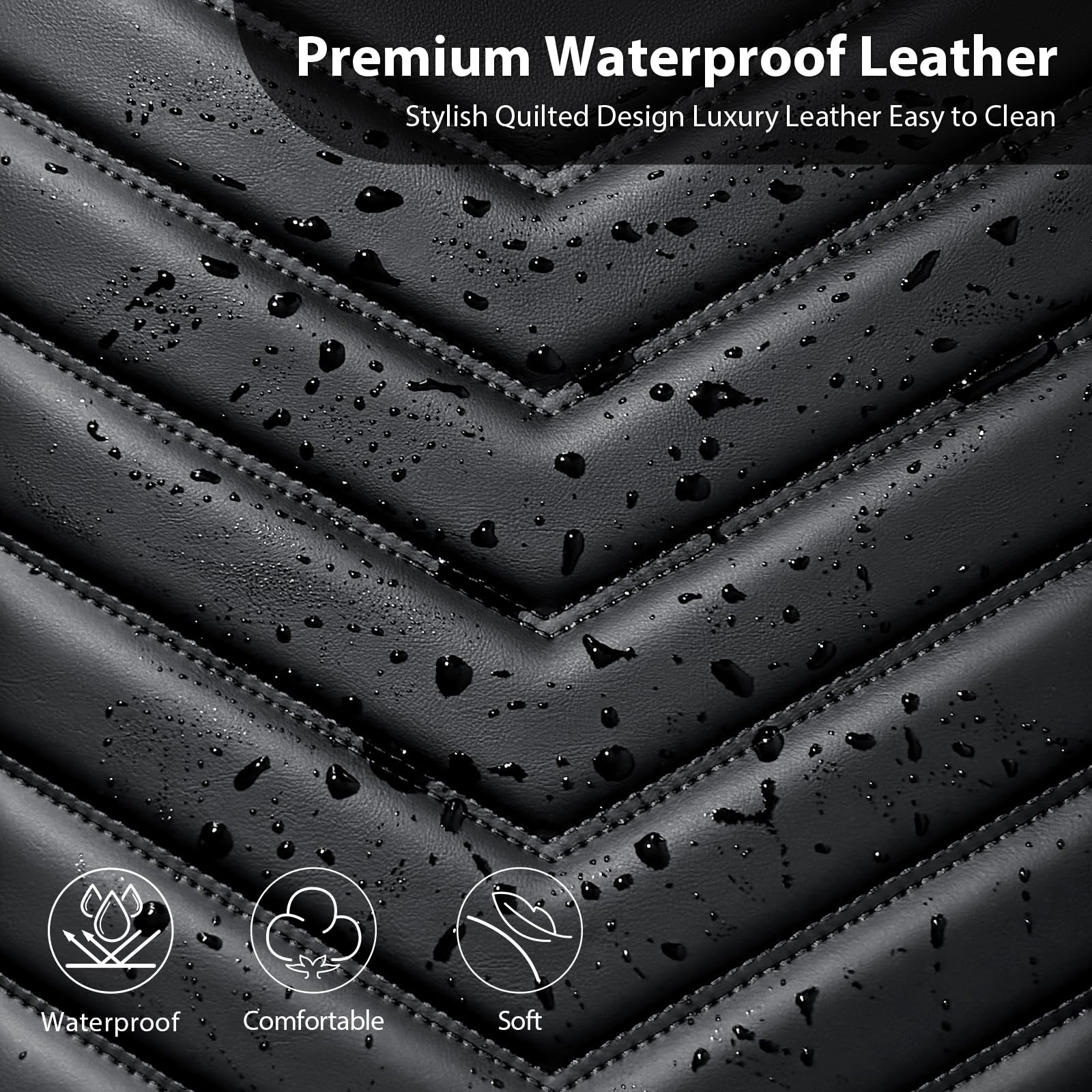 CAR PASS driver and passenger seat covers provide full-front protection