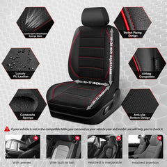 CAR PASS driver seat cover with anti-slip backing for a secure fit.