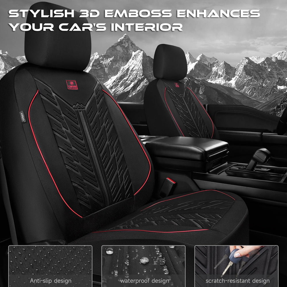 CAR PASS durable seat cover resists wear and cleans easily.