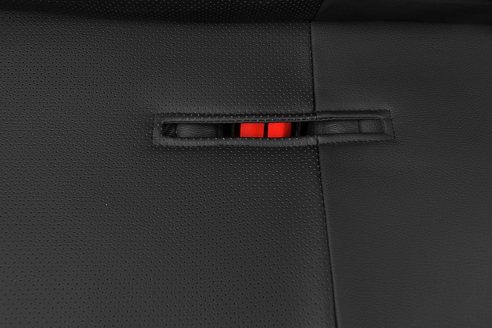 CAR PASS headrest caps included for complete seat protection.