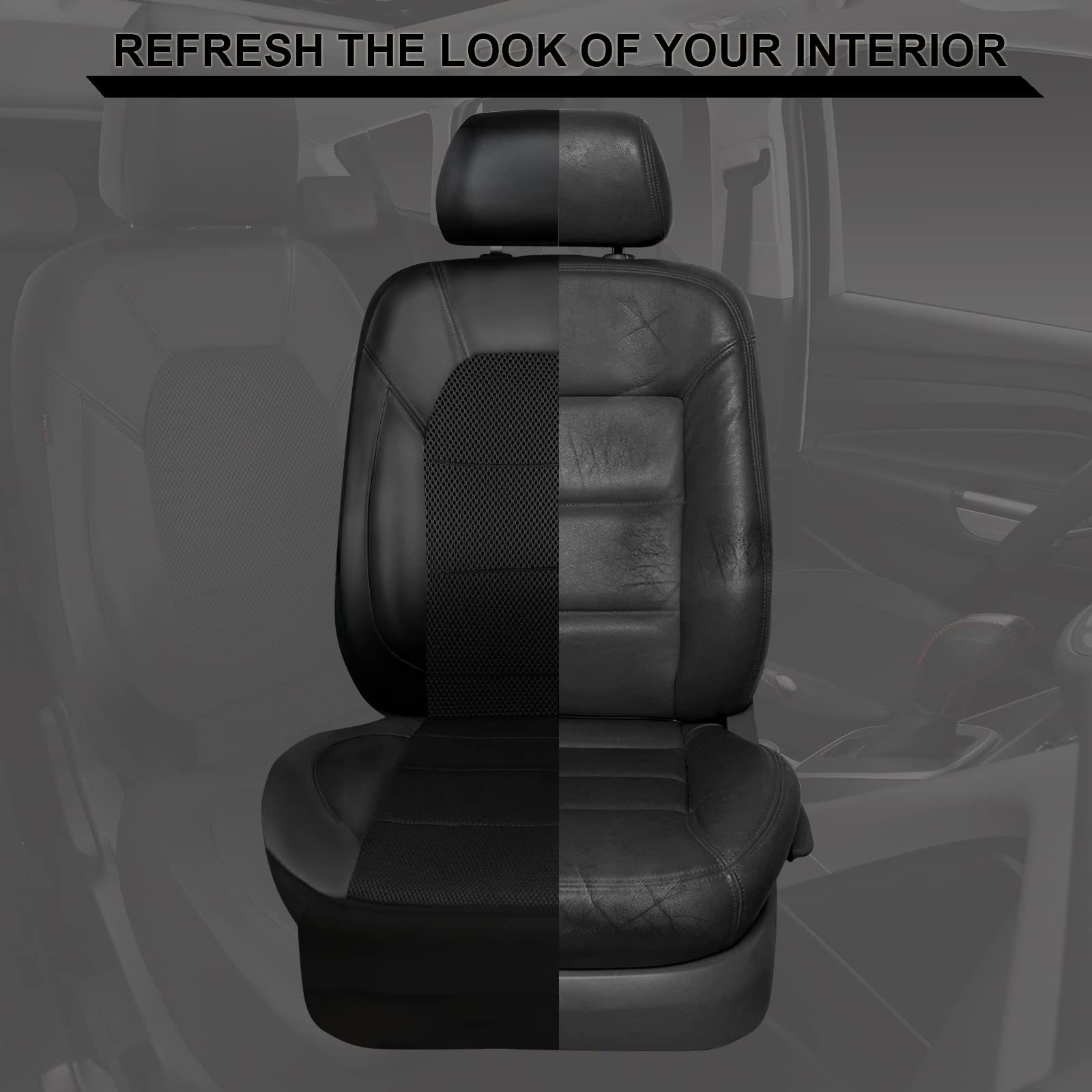 CAR PASS easy-install front seat cover simplifies upgrade.