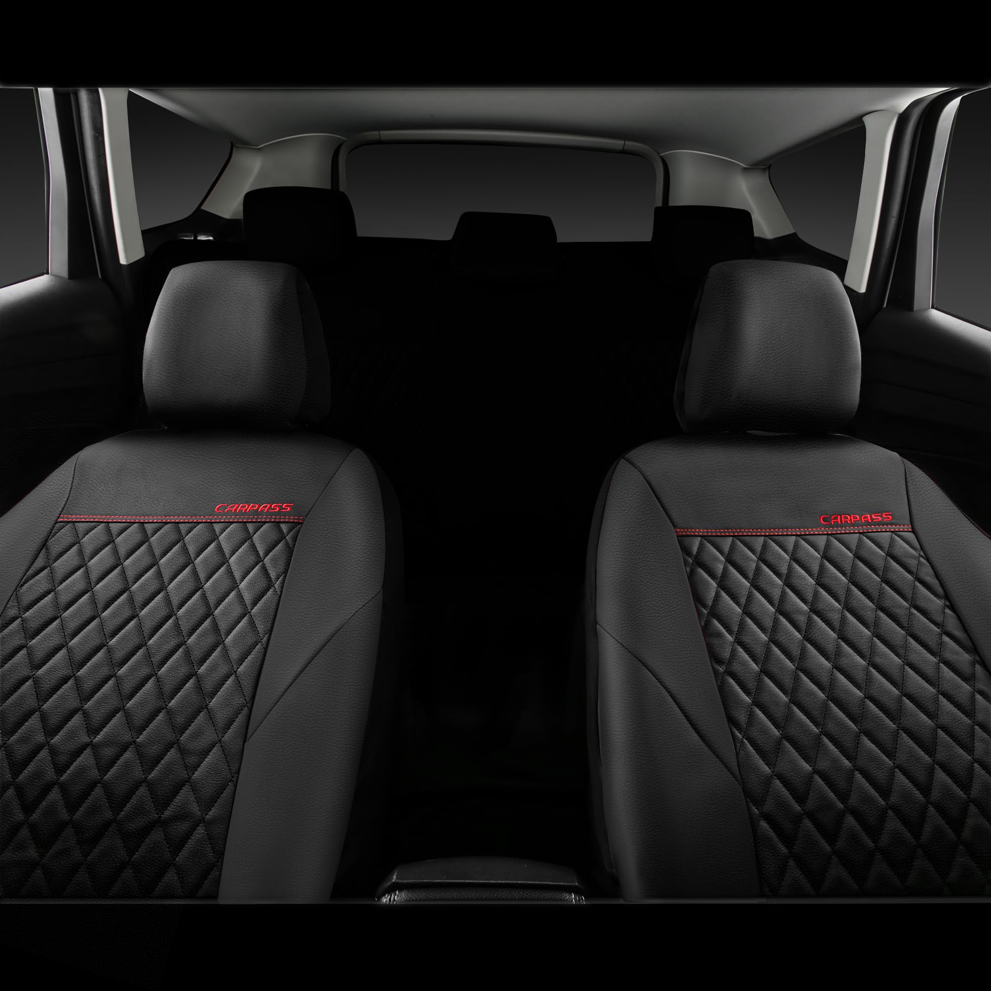 CAR PASS easy install for two front seats with washable covers.