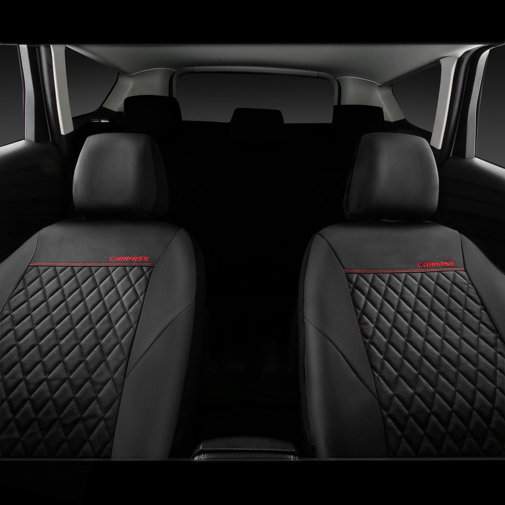 CAR PASS easy install for two front seats with washable covers.