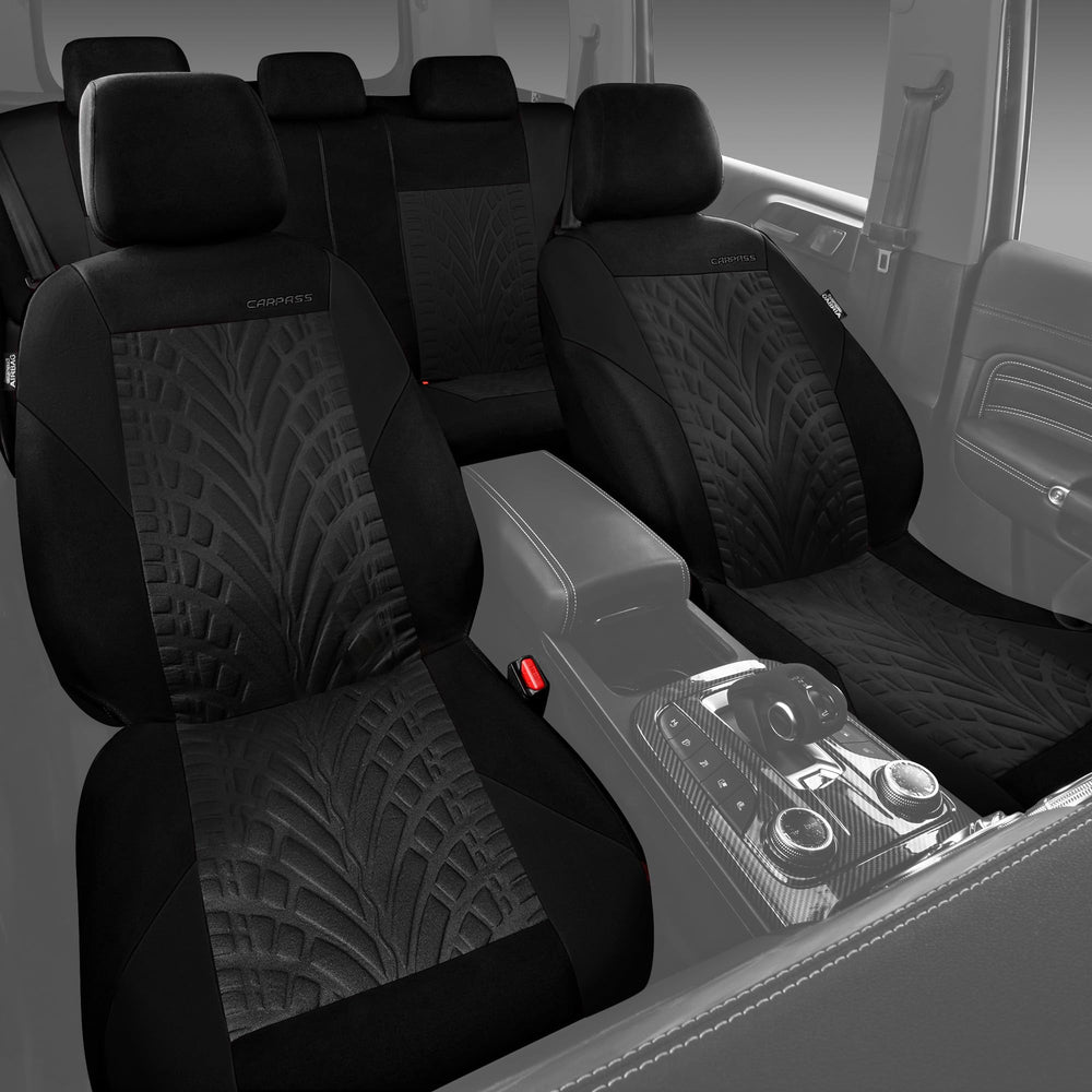 CAR PASS easy-install headrest cutouts simplify mounting and cleanup