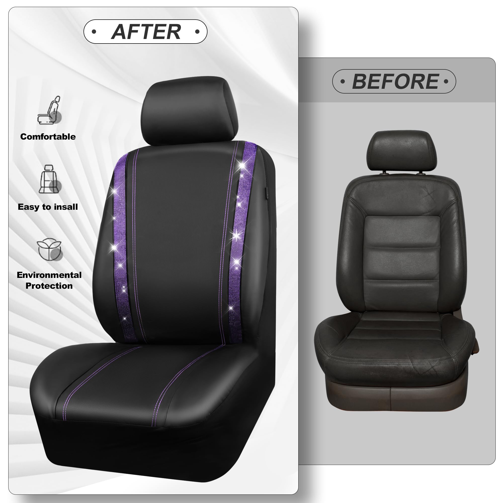 CAR PASS easy-install design with detachable headrests for quick upgrading