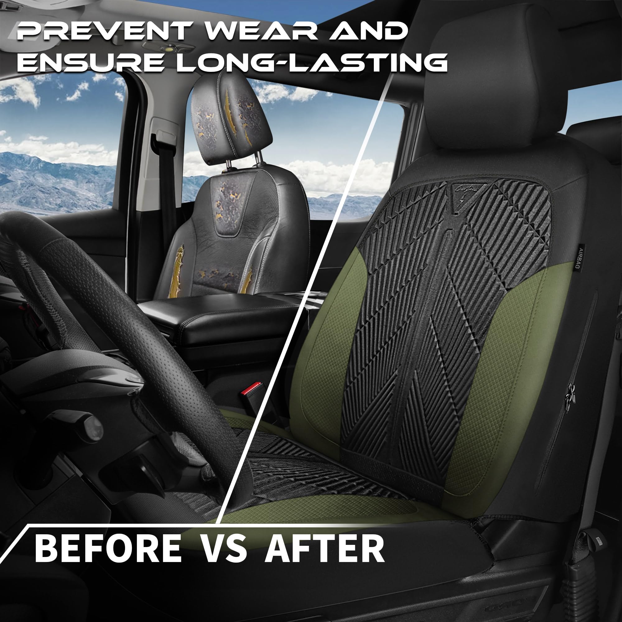 CAR PASS embossed 3D design adds stylish texture to the interior.