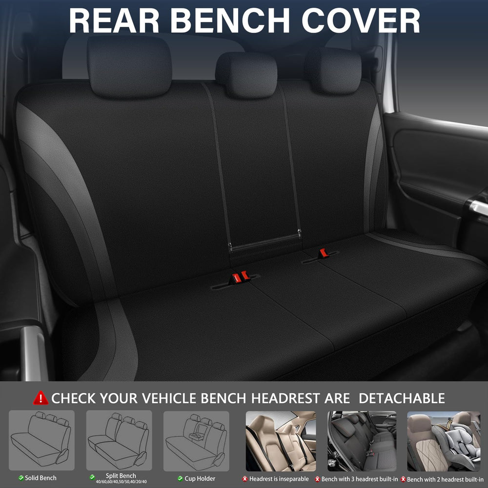 CAR PASS EVA two-tone back seat cover, universal fit for vehicles