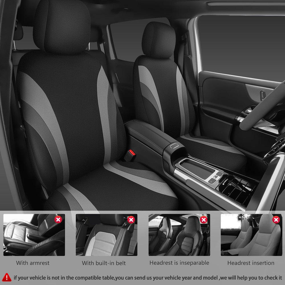 CAR PASS EVA seat covers back view show snug fit