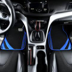 CAR PASS rear-left mat with blue edge protects rear seating area