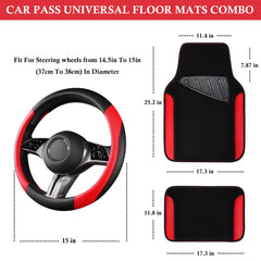 CAR PASS Waterproof front floor mats protect carpets from spills