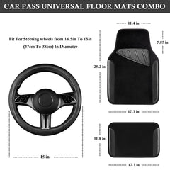 CAR PASS rear floor mats provides full coverage for the back area