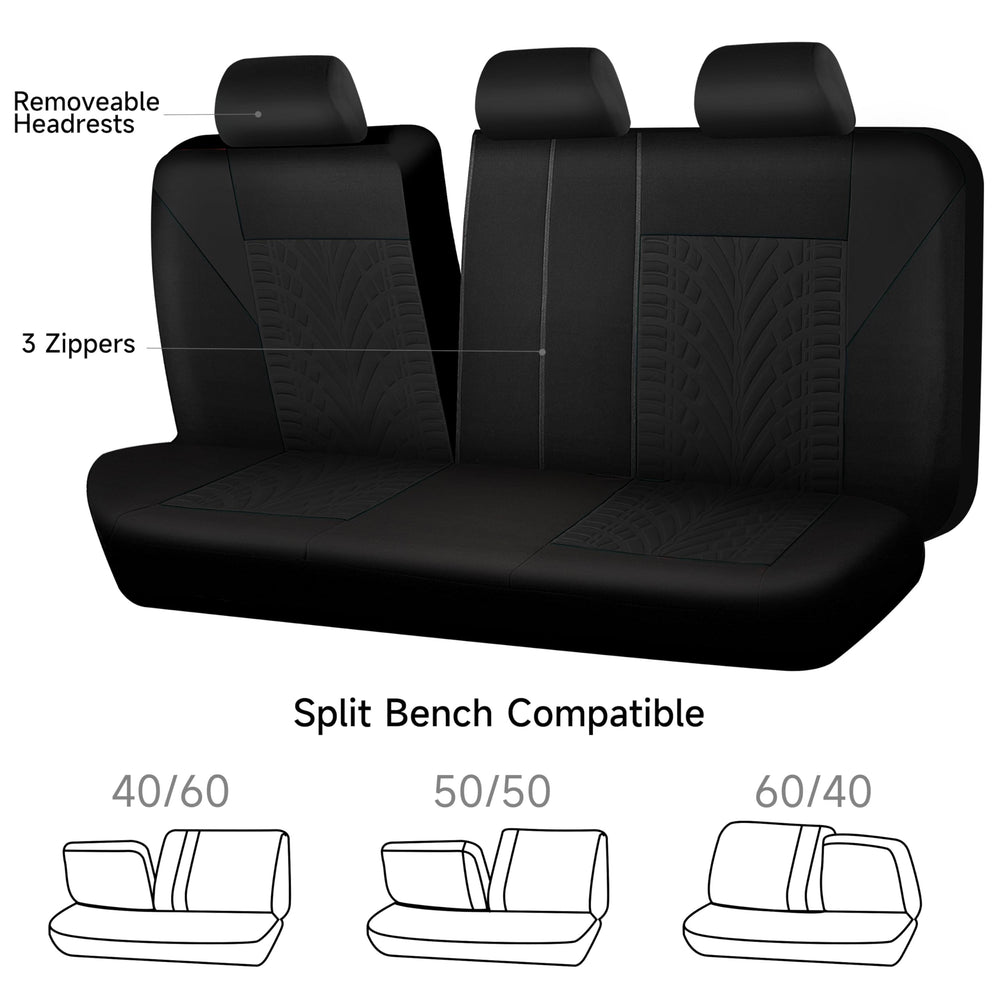 CAR PASS front and rear bench coverage in one seamless set