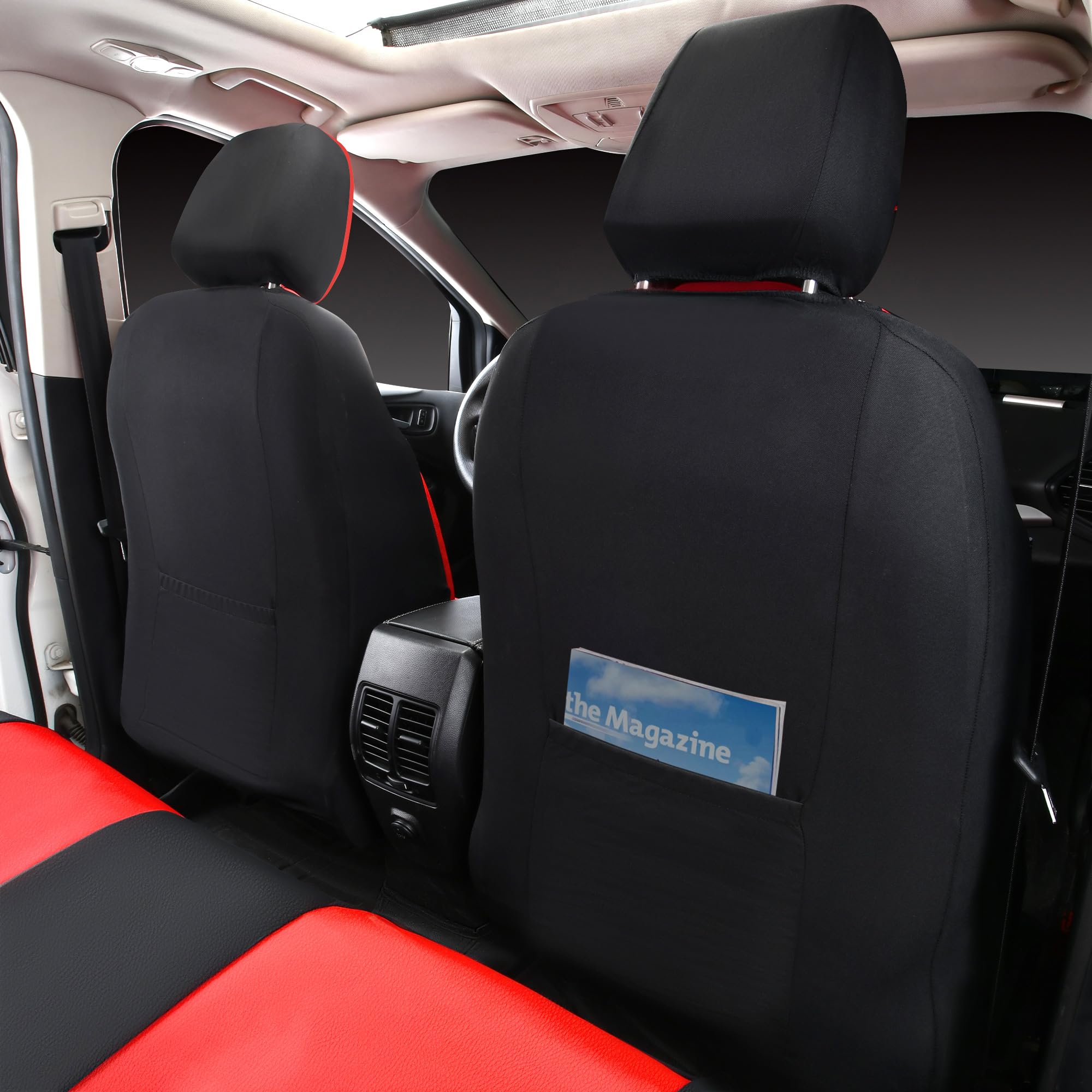 CAR PASS front and rear protection keeps seats looking new.