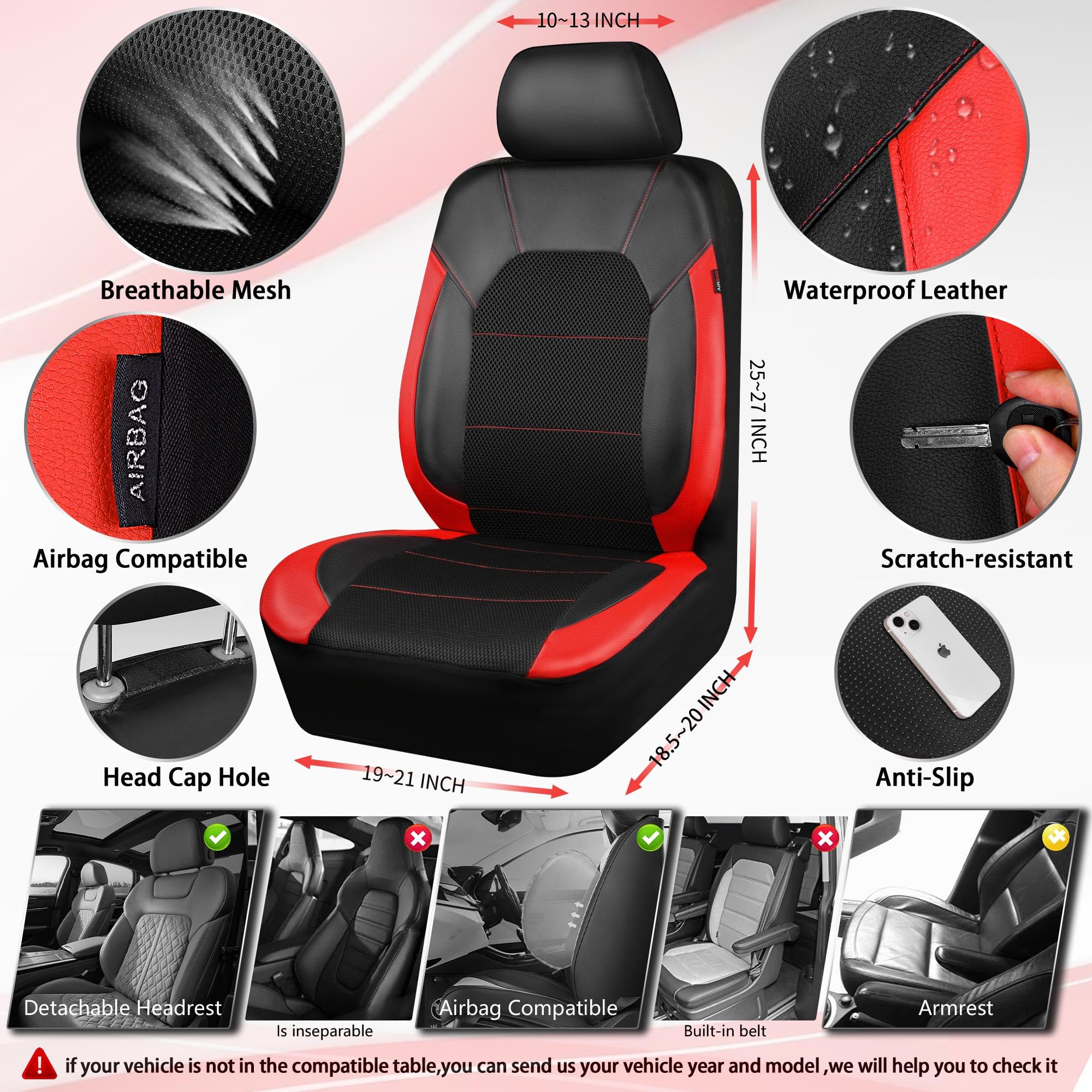 CAR PASS front seat cover showing easy installation for quick upgrade