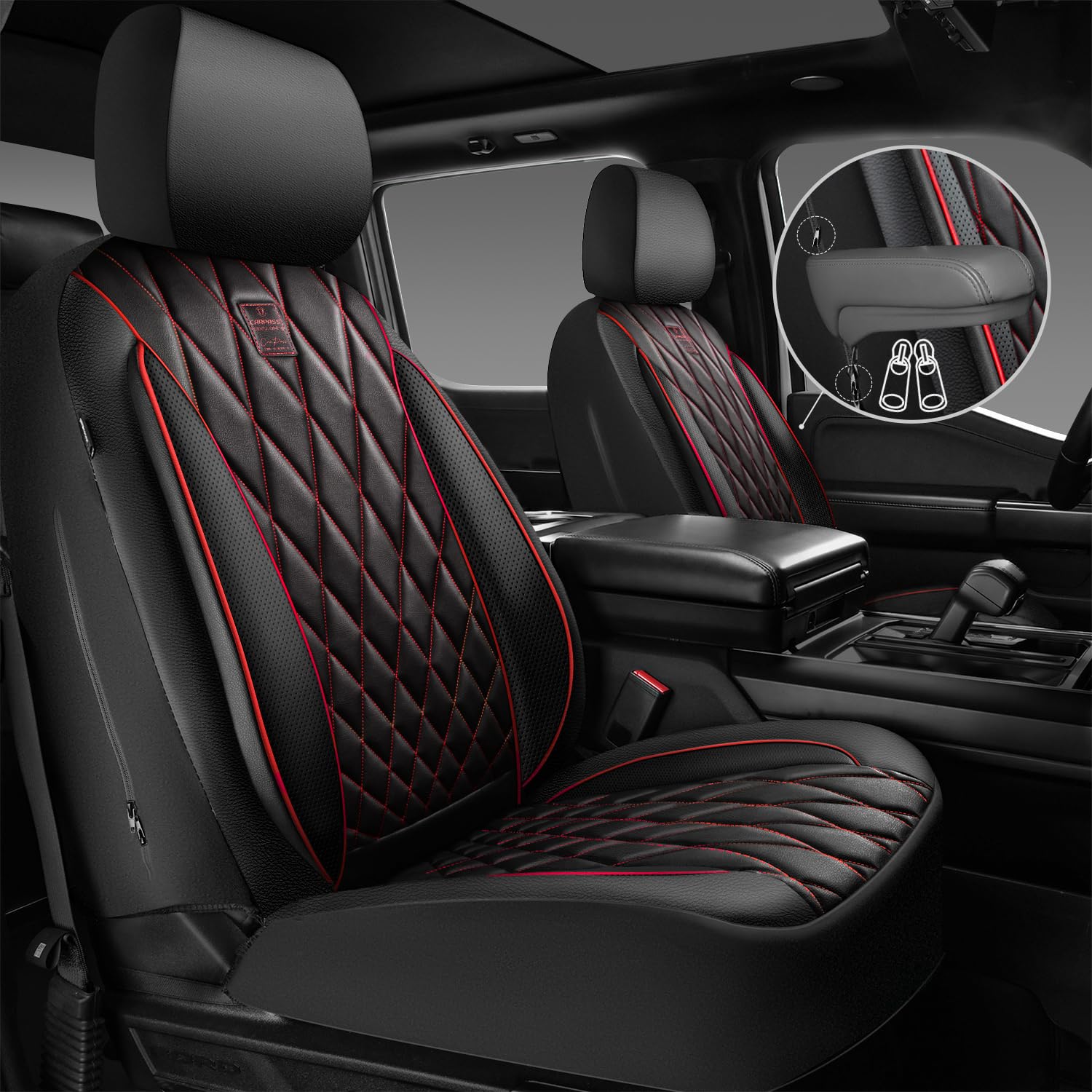 CAR PASS front seat cover waterproof material protects upholstery from spills