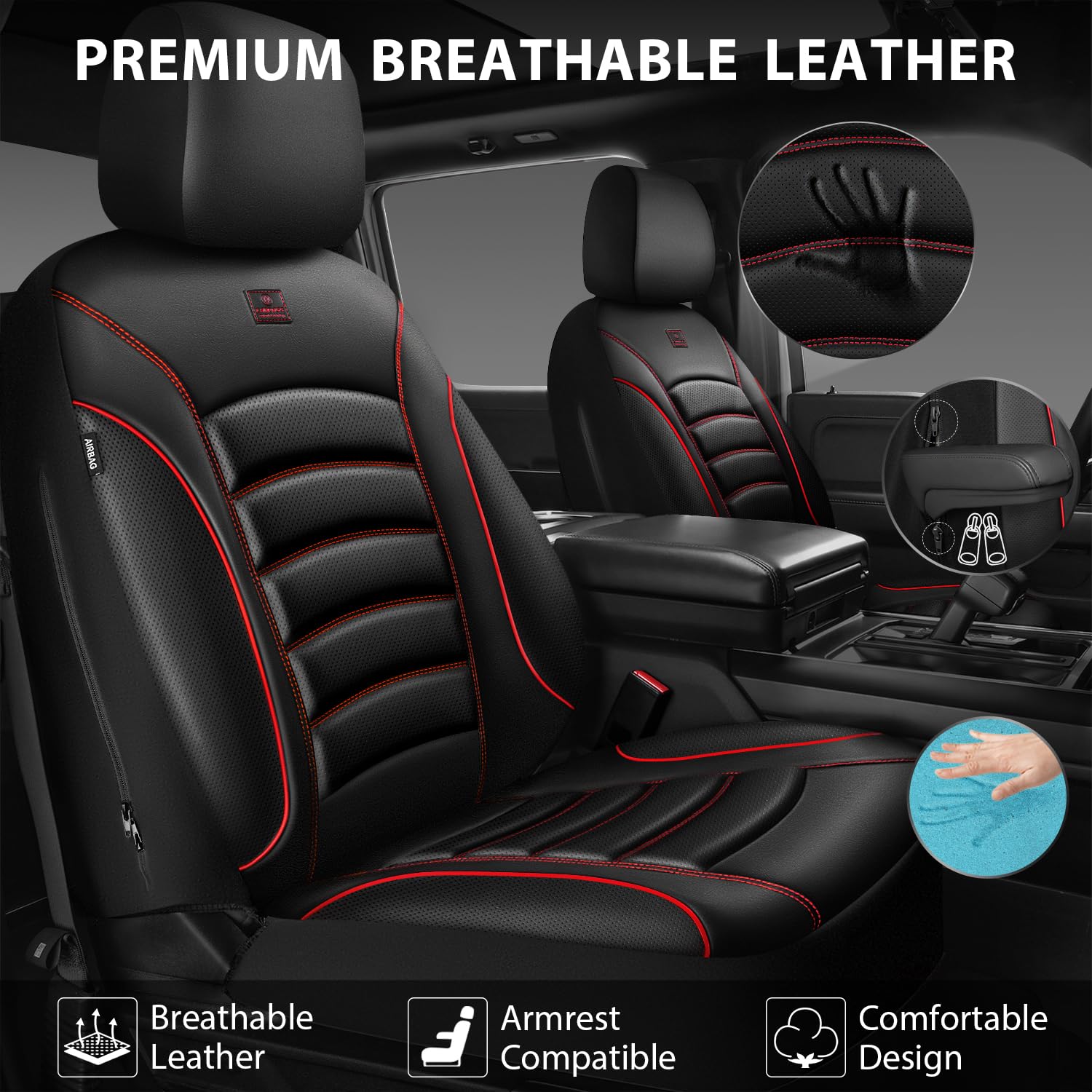 CAR PASS front seats with armrests compatibility for trucks and SUVs