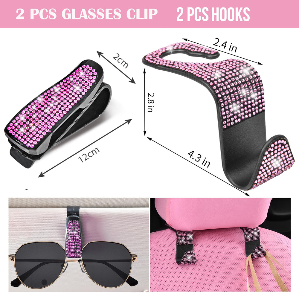CAR PASS glasses clip brings extra sparkle while securing sunglasses.