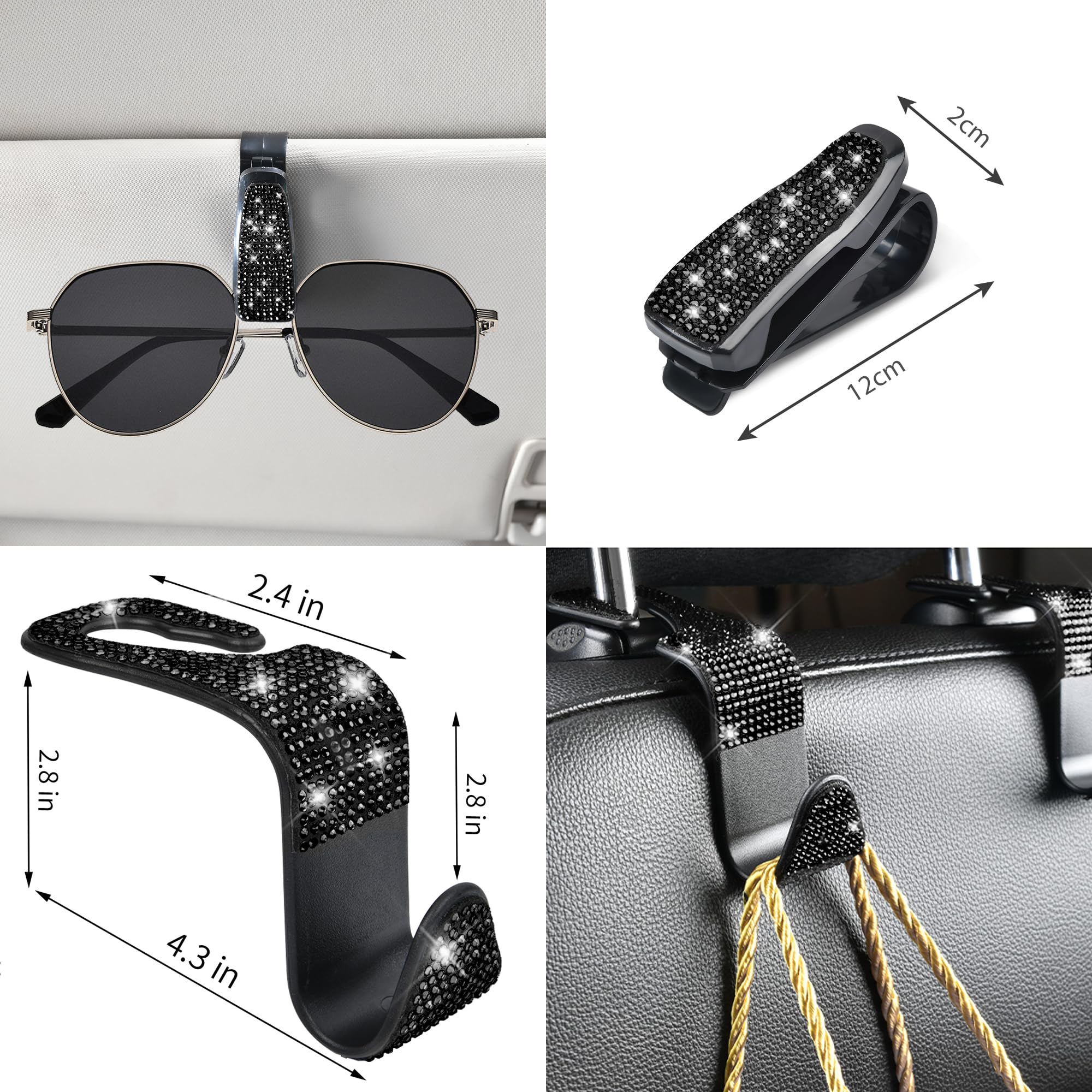 CAR PASS glasses clip keeps eyewear within reach and secure