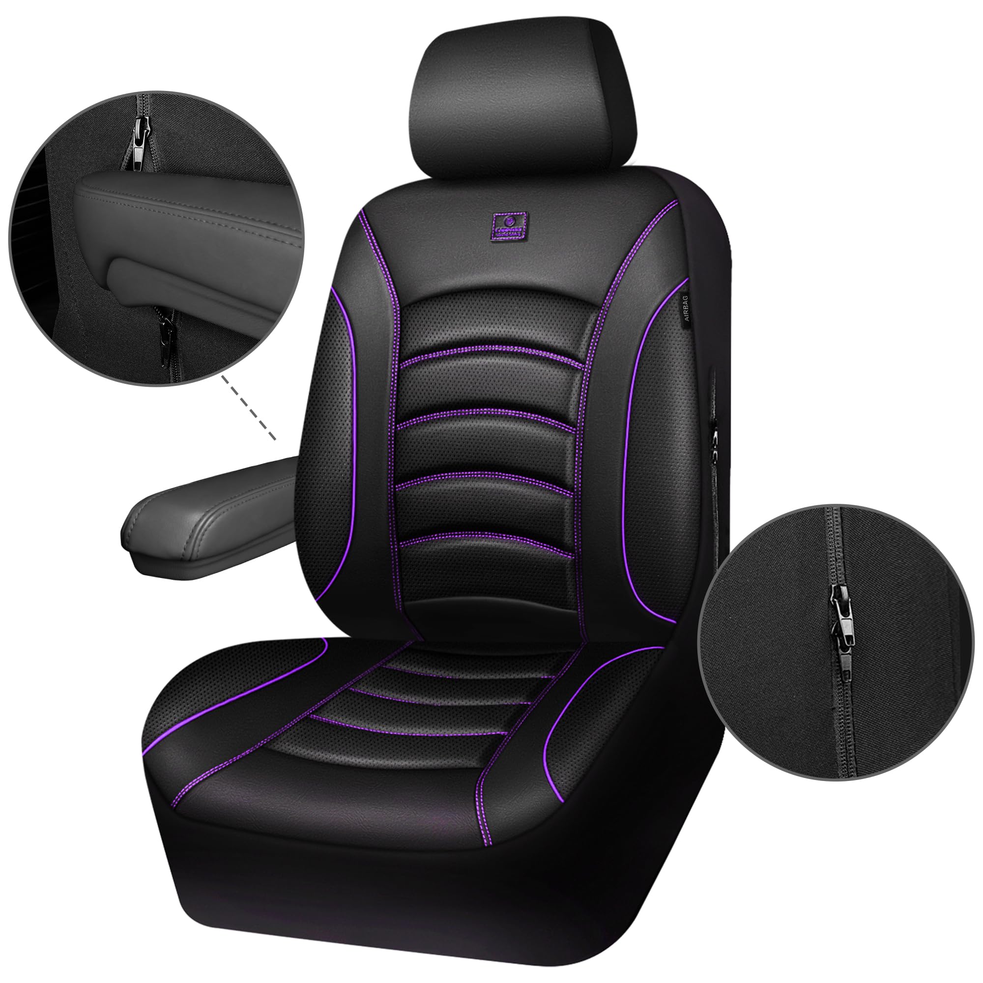 CAR PASS headrest-compatible design supports quick adjustment and comfort.