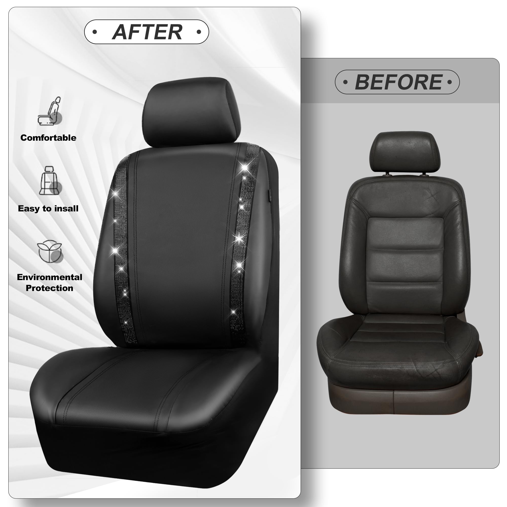 CAR PASS removable headrest cover for easy cleaning and quick refresh.