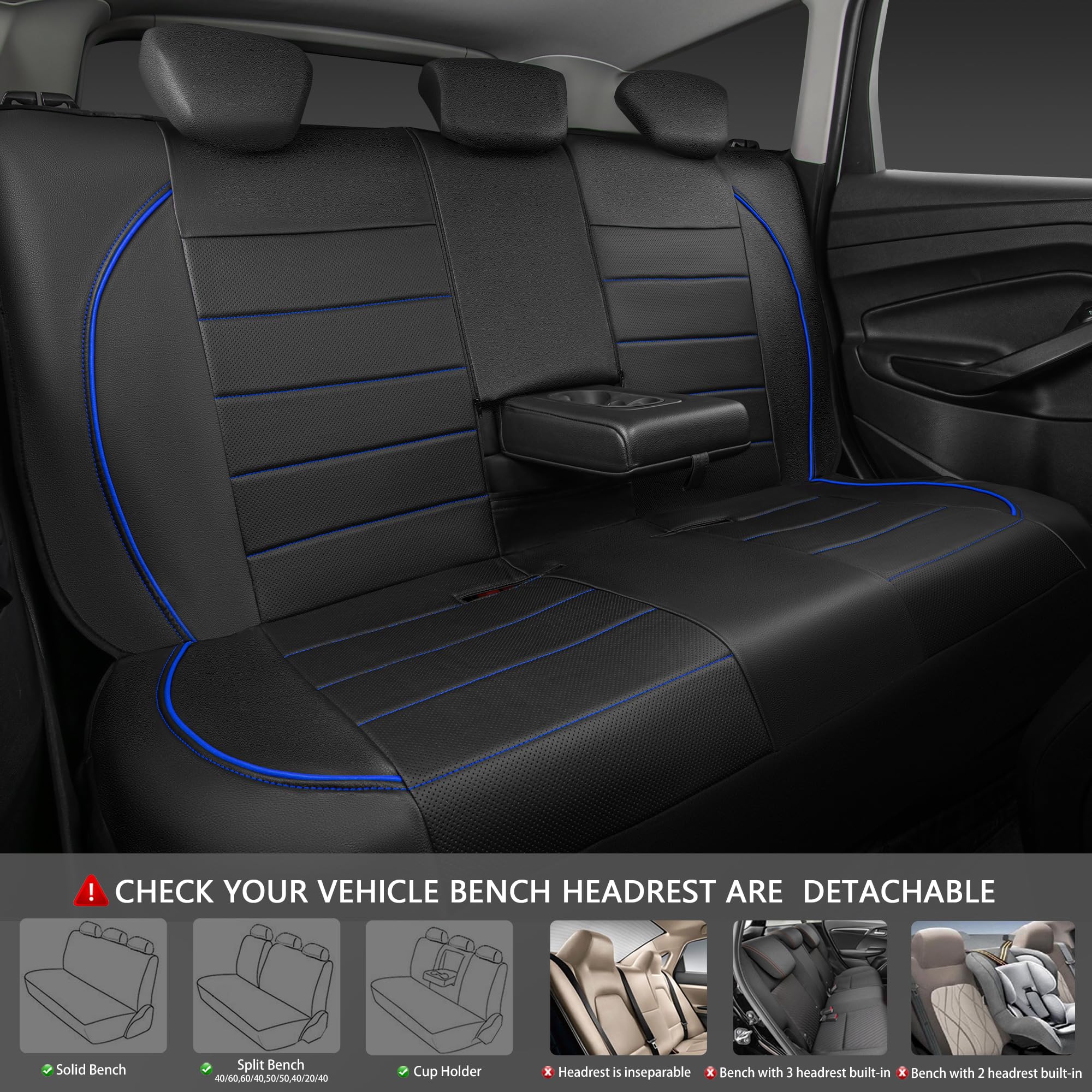CAR PASS headrest covers set enhancing interior style